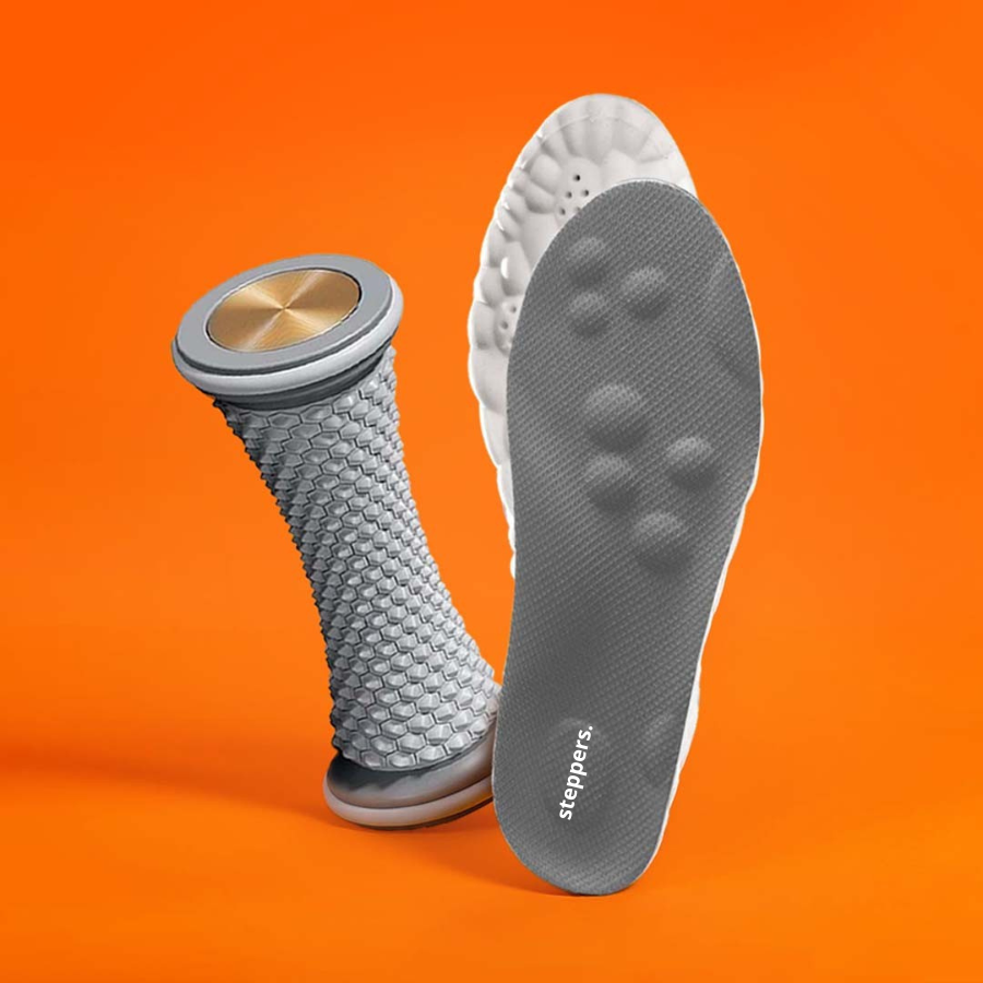 Kit Steppers + Roller Massant — Soulagement  Plantaire